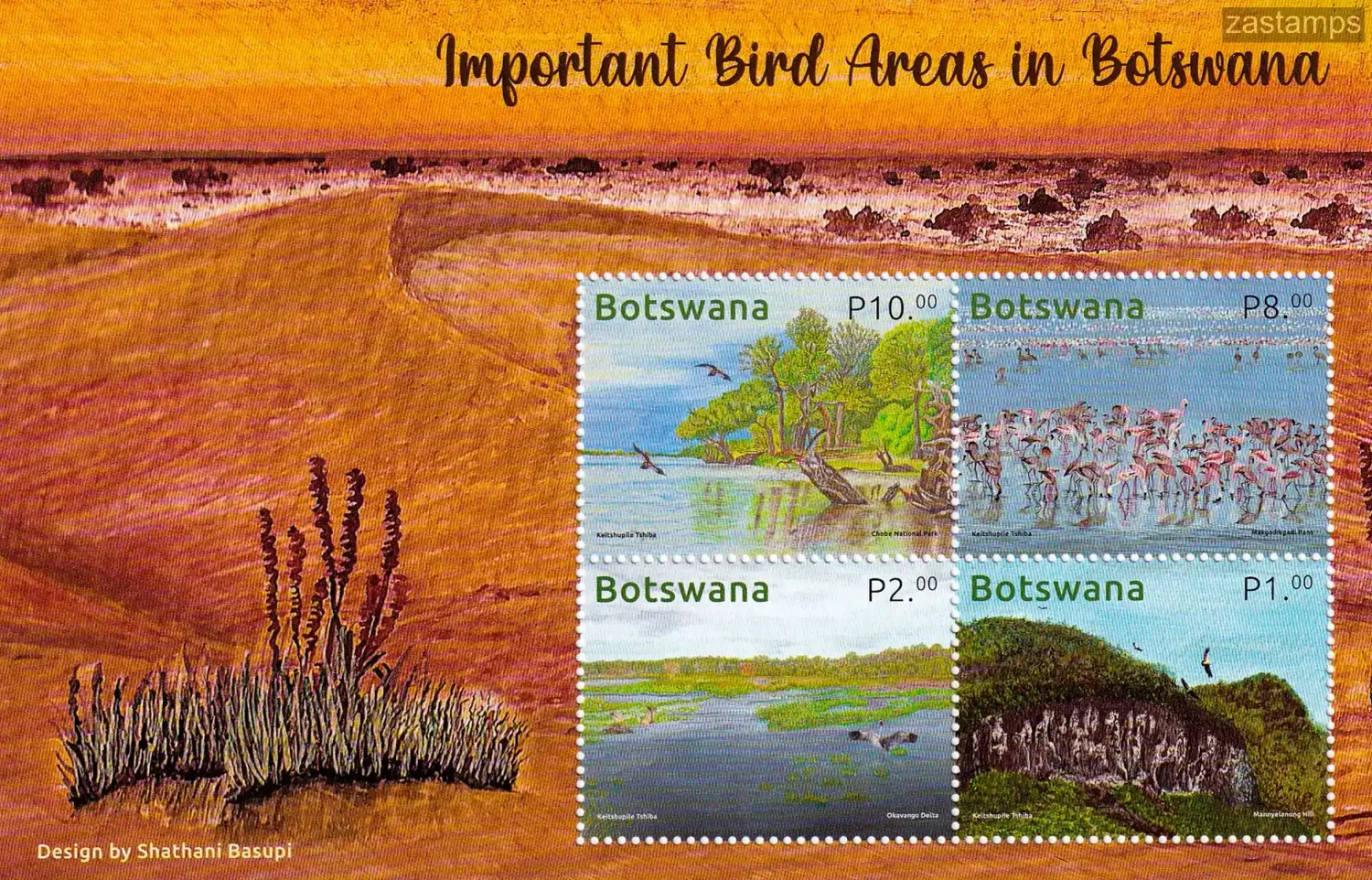 Botswana 2023 Important Bird Areas. (ss/v4). MNH(**)
