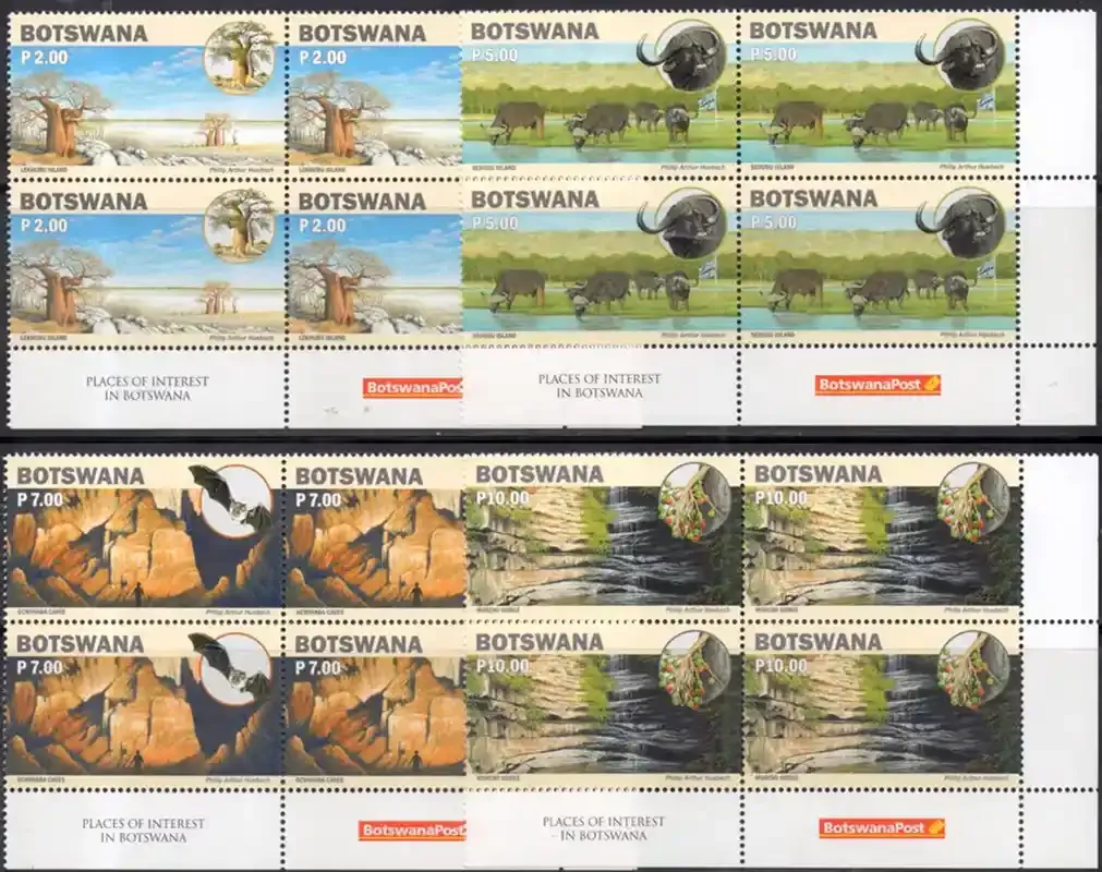 Botswana 2019 Places of Interest C/Block Set. MNH(**) Botswana 2019 Places of Interest C/Block Set. MNH(**)