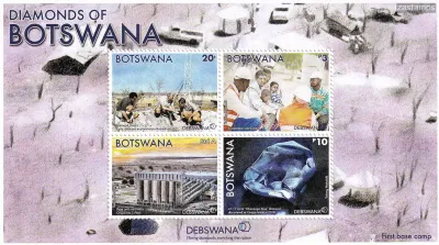 Botswana 2023 Diamond Industry. (ss/v4). MNH(**) Botswana 2023 Diamond Industry. (ss/v4). MNH(**)
