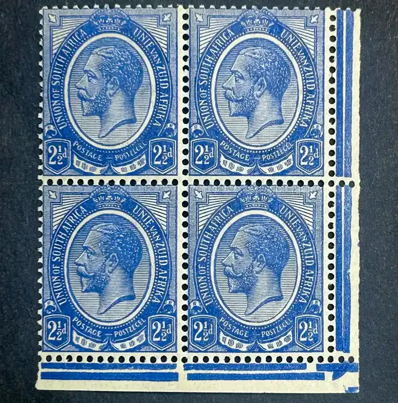 South Africa 1913 KGV Kings Head 2½d Deep Blue. SG7a. MNH(**) South Africa 1913 KGV Kings Head 2½d Deep Blue. SG7a. MNH(**)