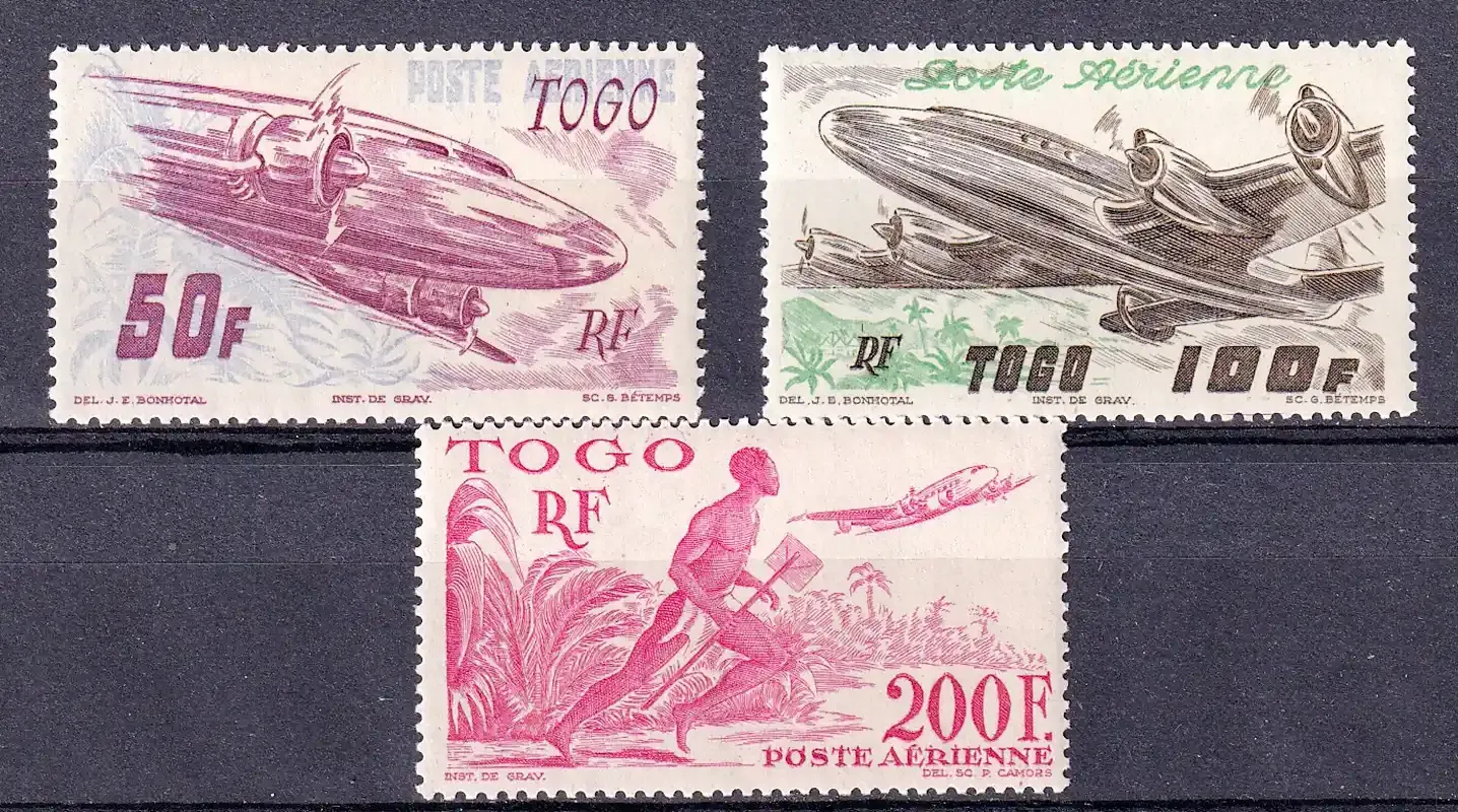 Toga 1947 Top Values Airmails. MNH(**) Toga 1947 Top Values Airmails. MNH(**)