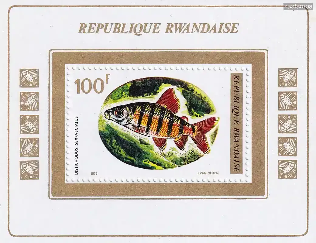 Rwanda 1973 Fish (SS/v1). MNH(**)