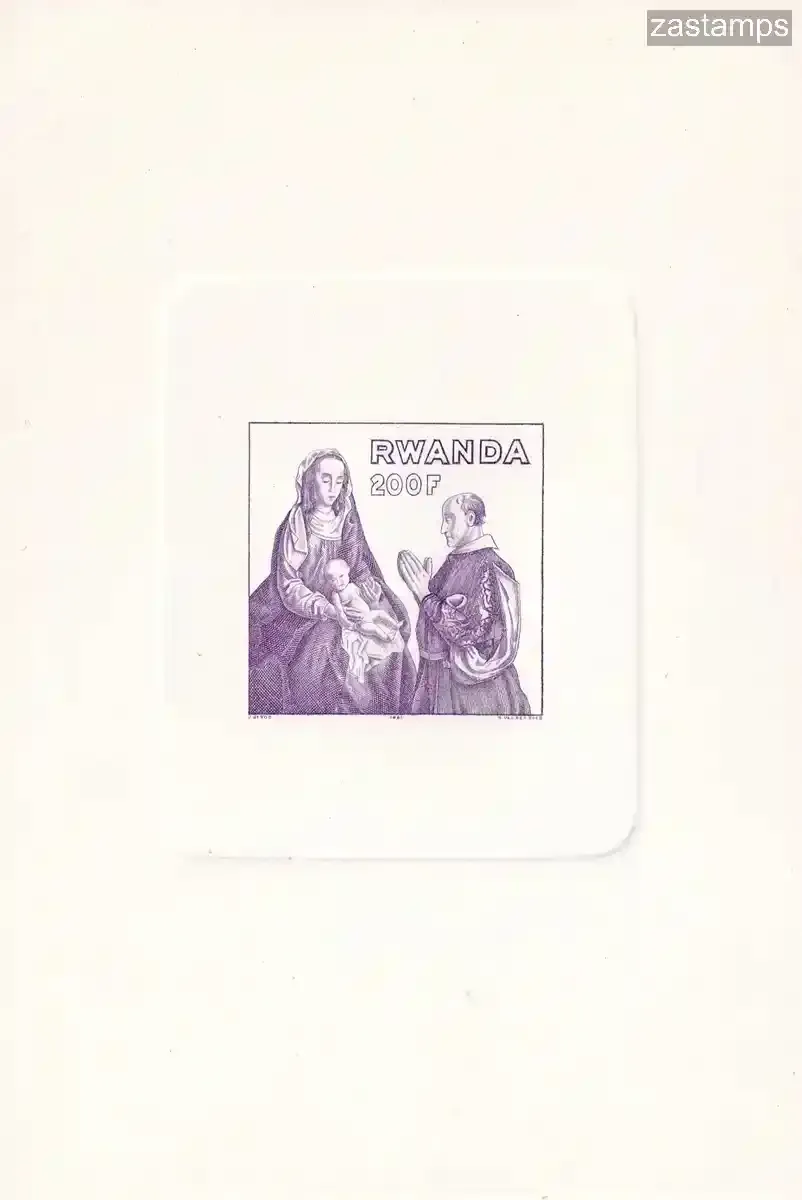Rwanda 1981 Proof Christmas Painting, Murillo, MNH VF. Rwanda 1981 Proof Christmas Painting, Murillo, MNH VF.