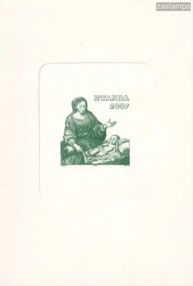 Rwanda 1982 Proof Christmas Painting, Murillo, MNH VF. Rwanda 1982 Proof Christmas Painting, Murillo, MNH VF.