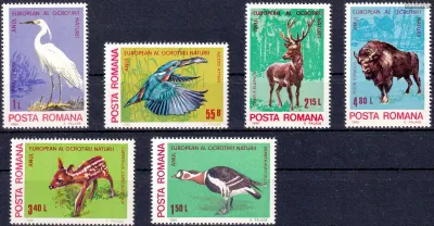 Romania 1980 European Nature Conservation Year (Fauna). MNH(**) Romania 1980 European Nature Conservation Year (Fauna). MNH(**)