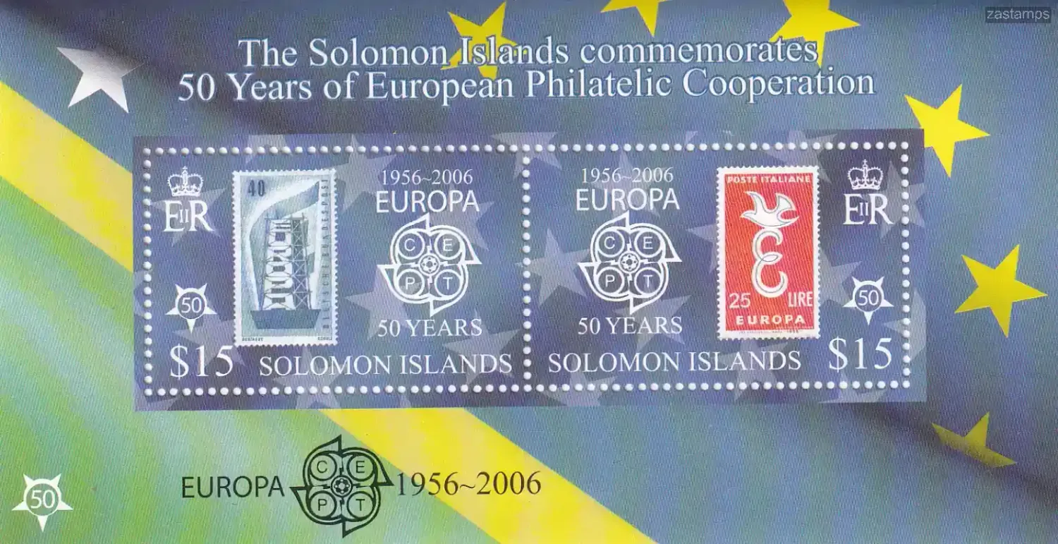 Solomon Islands 2005 Anniv (2006) of the First EUROPA Stamps (ss/v2). MNH(**)