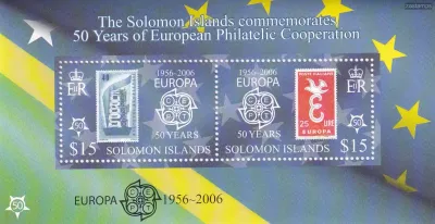 Solomon Islands 2005 Anniv (2006) of the First EUROPA Stamps (ss/v2). MNH(**) Solomon Islands 2005 Anniv (2006) of the First EUROPA Stamps (ss/v2). MNH(**)
