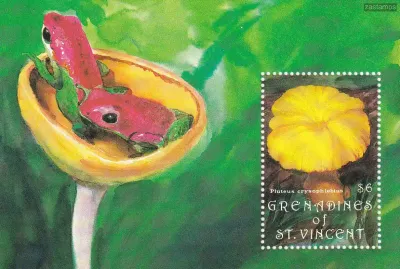 Grenadines of St. Vincent 1992 Fungi, Mushrooms (ss/v1). MNH(**) Grenadines of St. Vincent 1992 Fungi, Mushrooms (ss/v1). MNH(**)