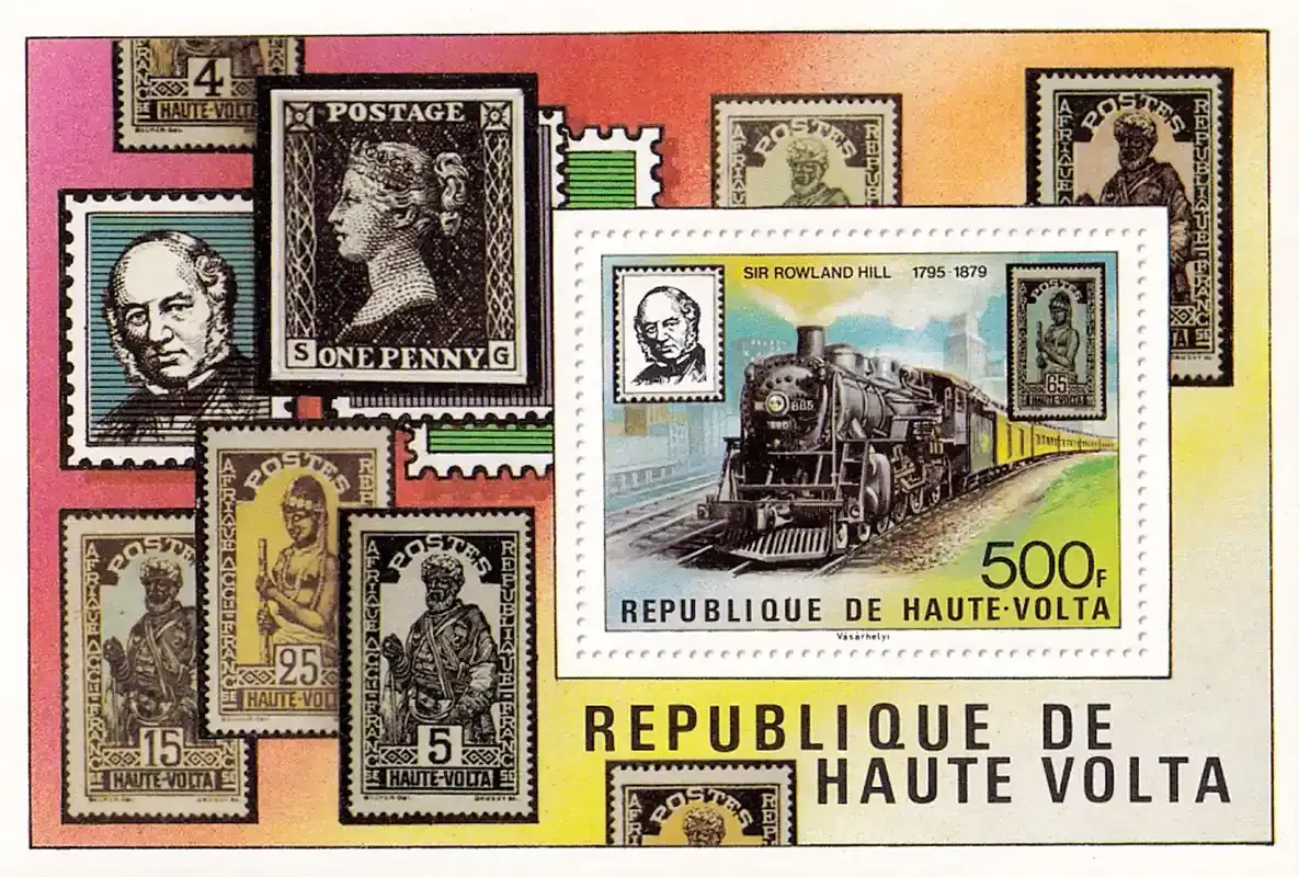 Upper Volta 1979 Anniv of the Death of Rowland Hill (ss/v1). MNH(**) Upper Volta 1979 Anniv of the Death of Rowland Hill (ss/v1). MNH(**)