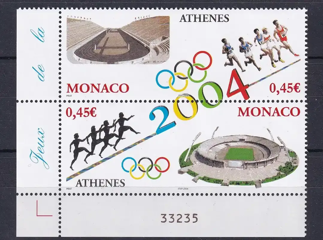 Monaco 2004 Olympic Games - Athens, Greece. MNH (**) Monaco 2004 Olympic Games - Athens, Greece. MNH (**)