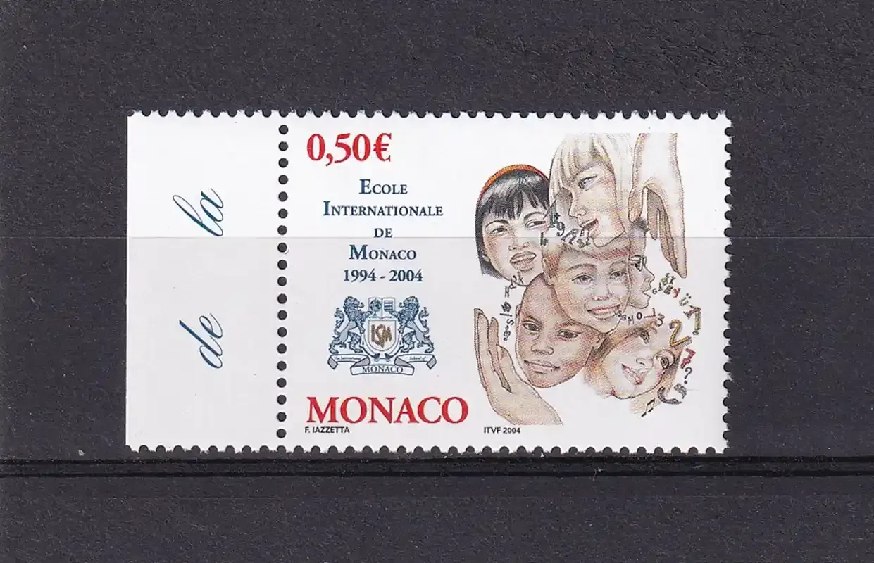 Monaco 2004, 10th Anniversary of the International School of Monaco. MNH (**) Monaco 2004, 10th Anniversary of the International School of Monaco. MNH (**)