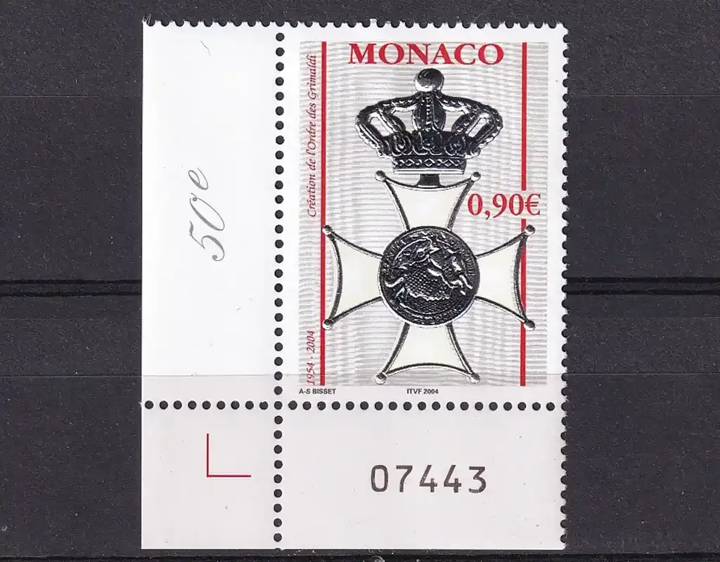 Monaco 2004 The 50th Anniversary of the Grimaldi Medal. MNH (**) Monaco 2004 The 50th Anniversary of the Grimaldi Medal. MNH (**)