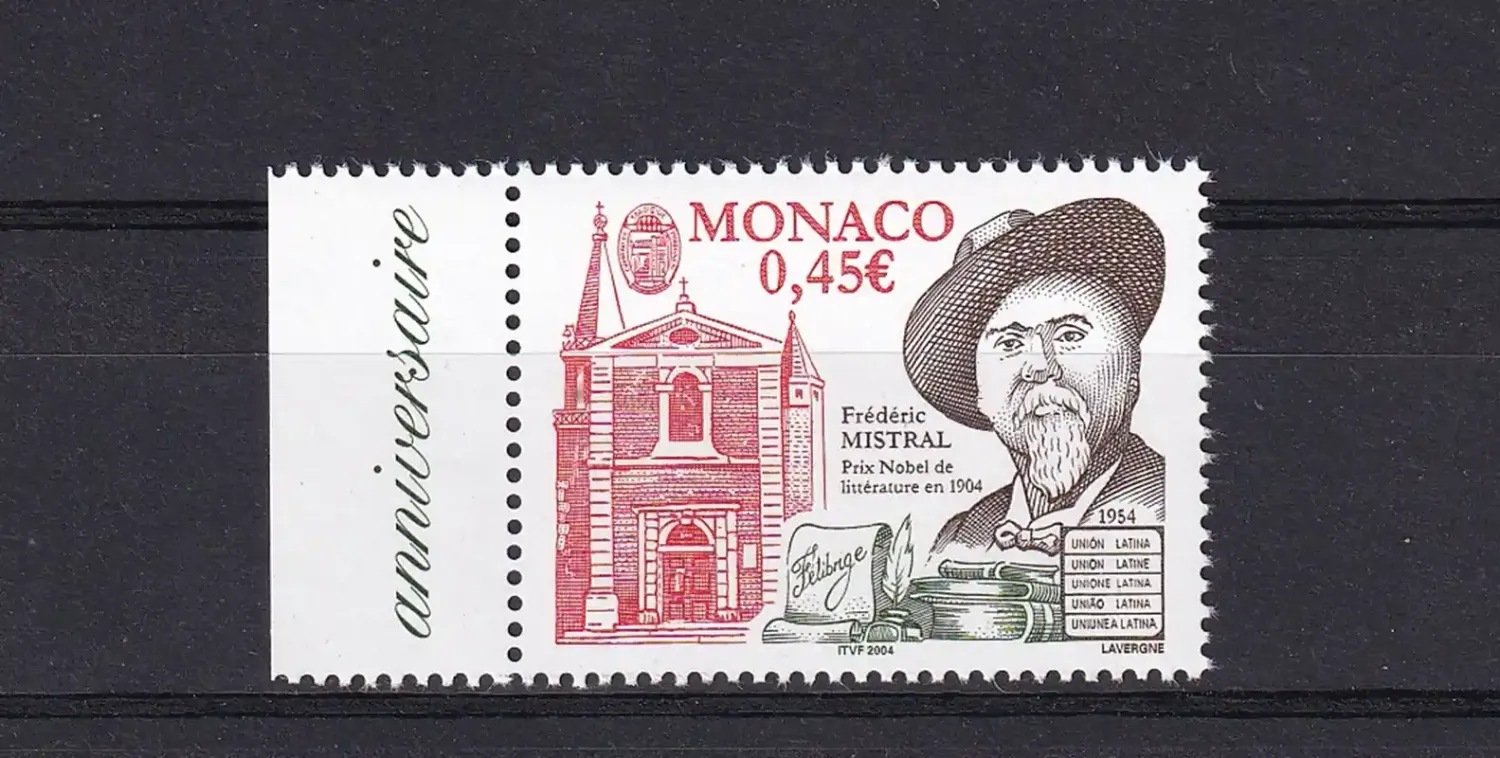Monaco 2004 Anniv of the Awarding of the Nobel Prize to Frédéric Mistral. MNH (**)
