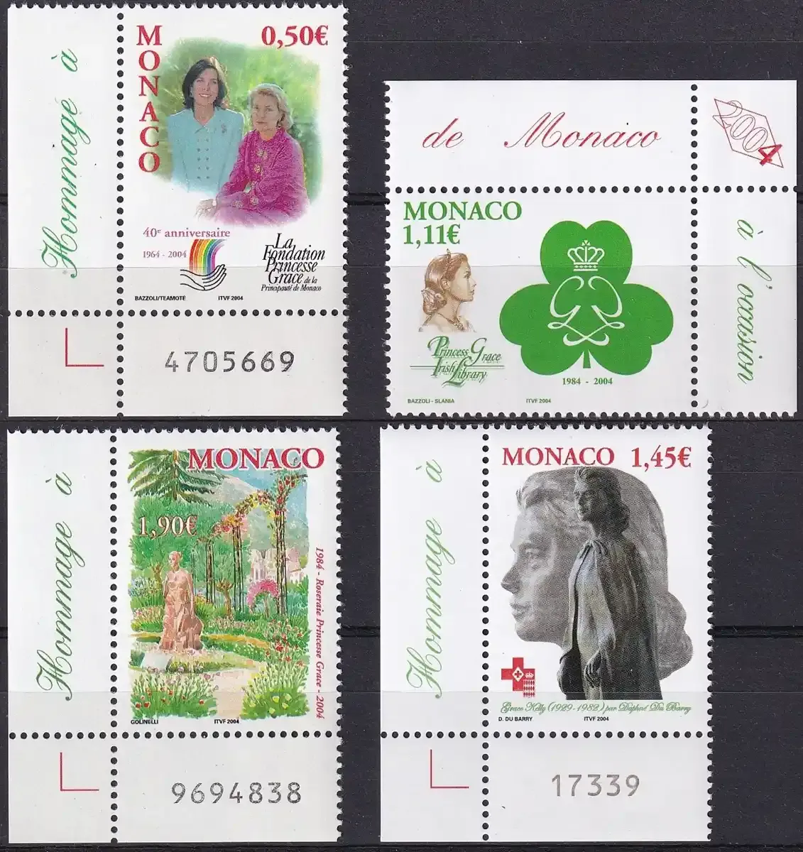 Monaco 2004, 75th Anniversary of the Birth of Princess Gracia Patricia. MNH (**) Monaco 2004, 75th Anniversary of the Birth of Princess Gracia Patricia. MNH (**)