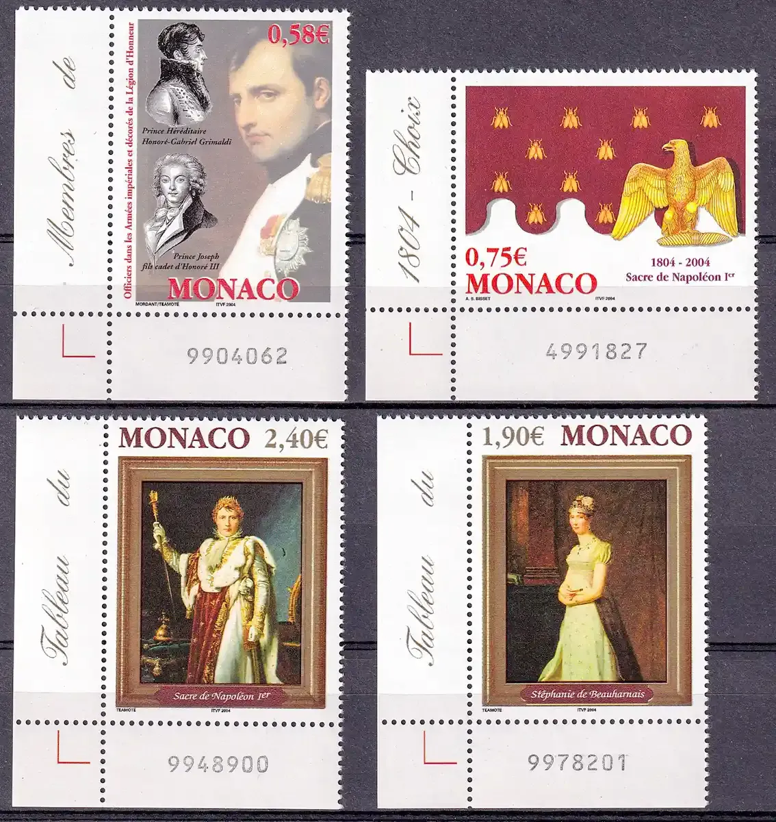 Monaco 2004 The 100th Anniversary of the Crowning of Napoleon I MNH (**) Monaco 2004 The 100th Anniversary of the Crowning of Napoleon I MNH (**)