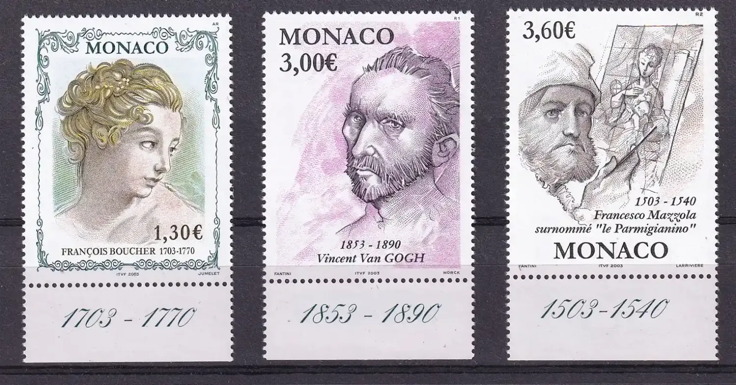 Monaco 2003 Painters. MNH (**) Monaco 2003 Painters. MNH (**)