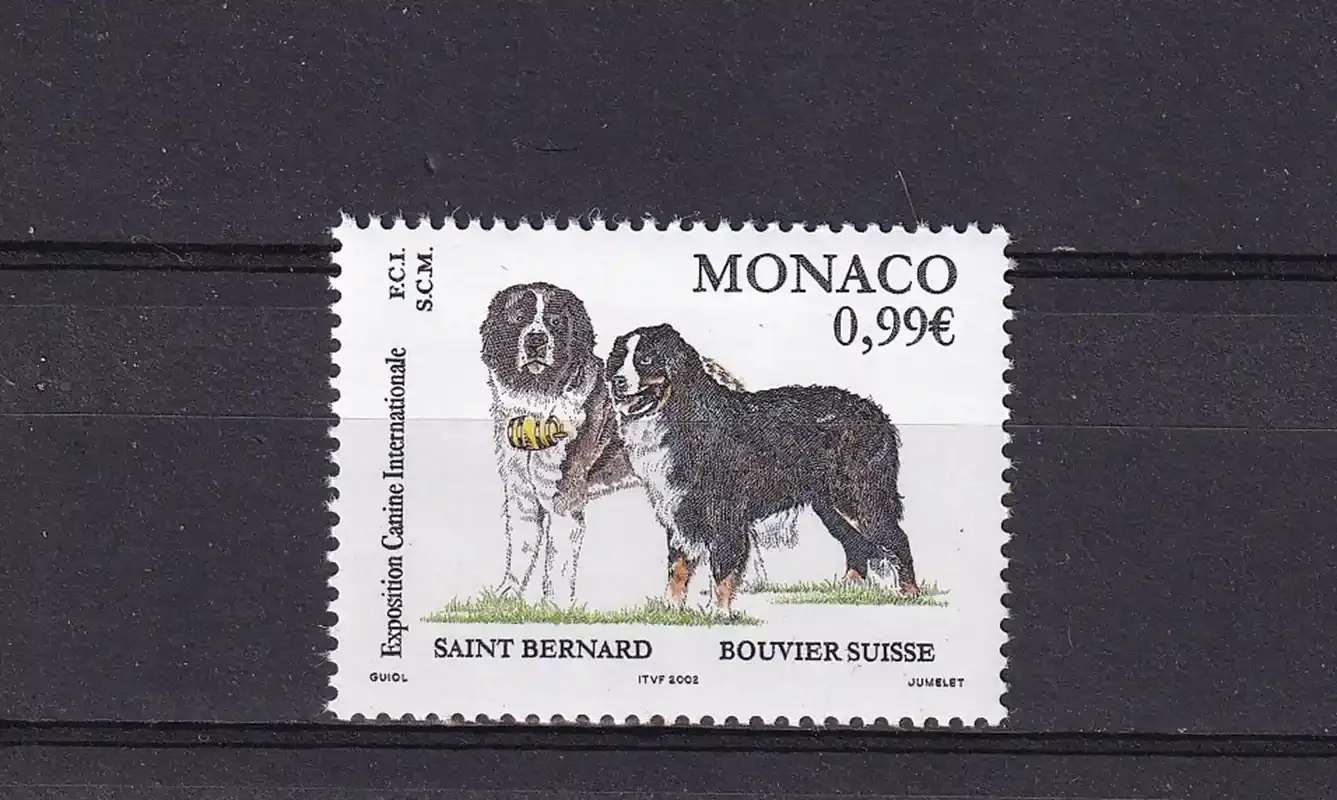 Monaco 2002 International Dog Show, Monte Carlo-MNH(**) Monaco 2002 International Dog Show, Monte Carlo-MNH(**)