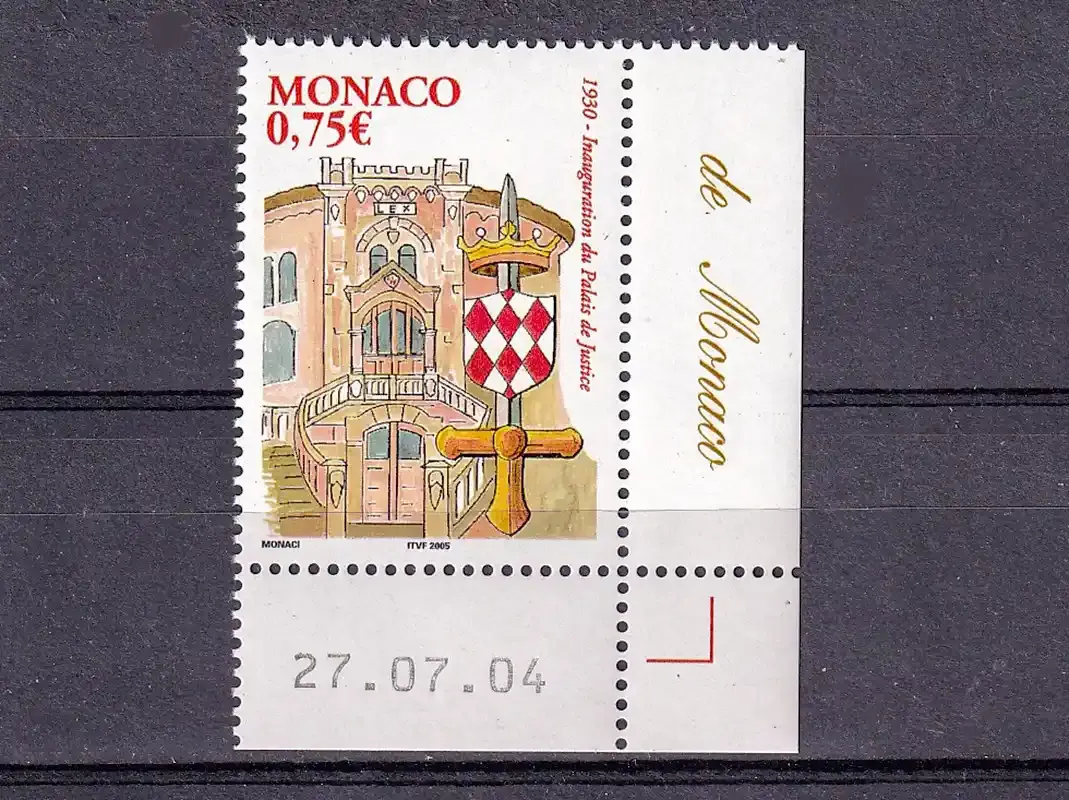 Monaco 2005 75th anniversary of the inauguration of the Palais de Justice-MNH(**) Monaco 2005 75th anniversary of the inauguration of the Palais de Justice-MNH(**)