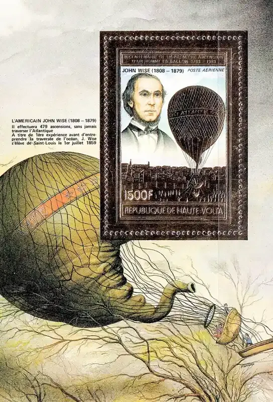 Upper Volta 1983 Airmail - The 200th Anniversary of Aviation (ss/v1). MNH(**)