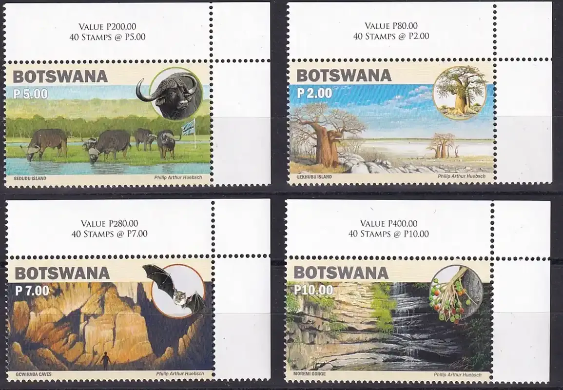 Botswana 2019 Places of Interest. MNH(**)