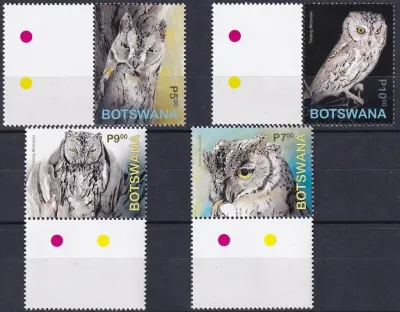 Botswana 2020 Birds in Botswana - African Scops Owl. MNH(**) Botswana 2020 Birds in Botswana - African Scops Owl. MNH(**)