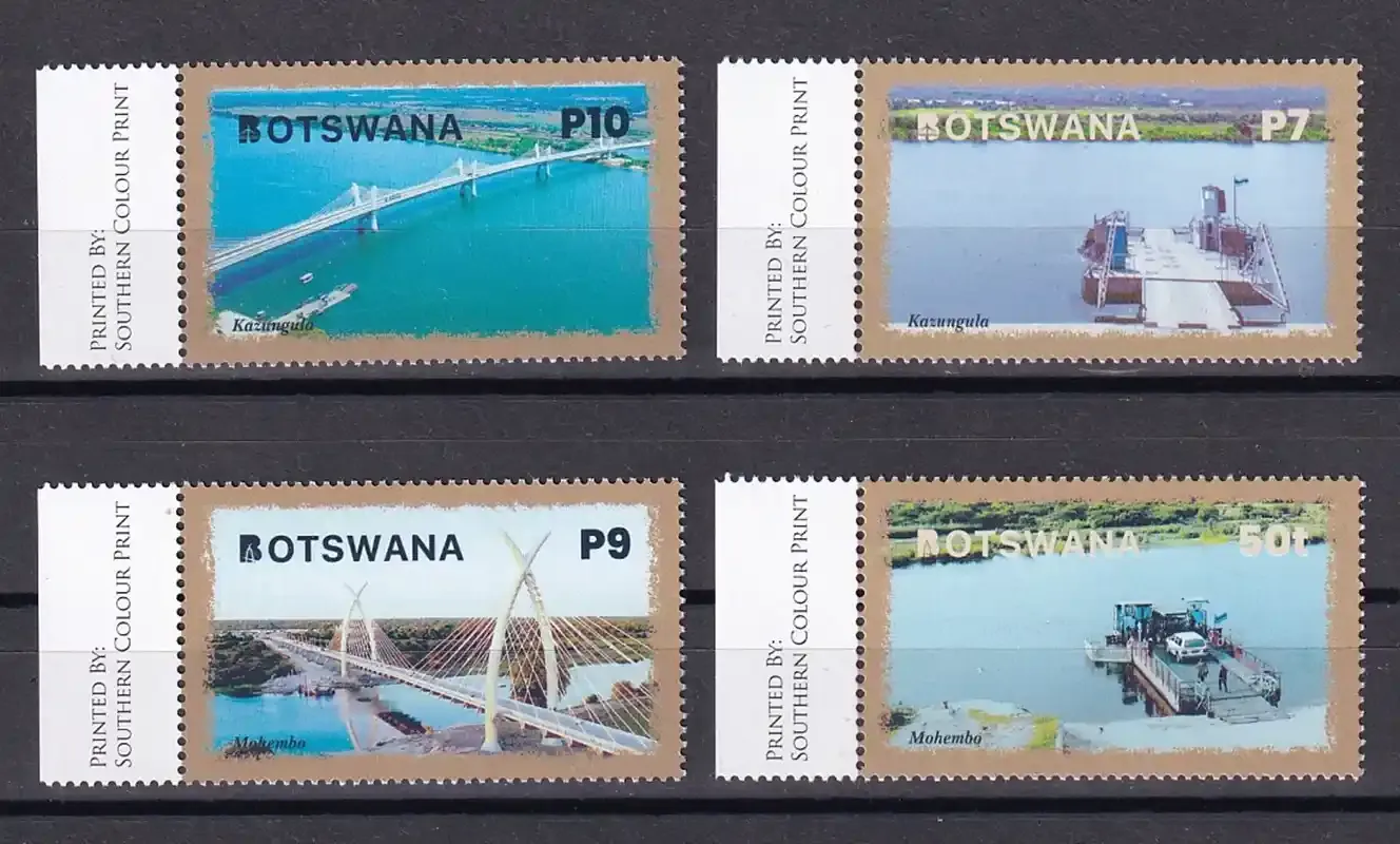 Botswana 2022 World Post Day - Bridges of Botswana. MNH(**) Botswana 2022 World Post Day - Bridges of Botswana. MNH(**)
