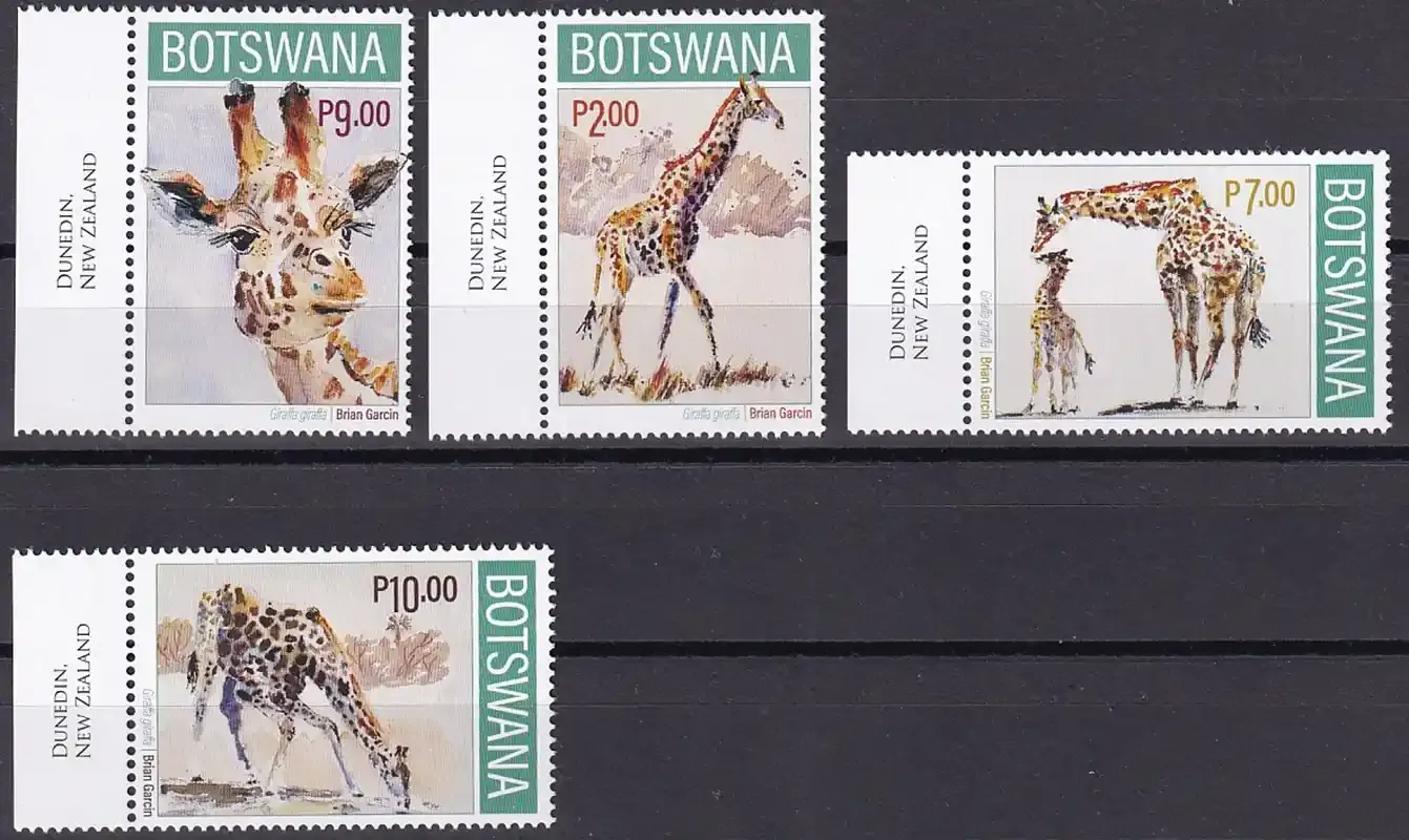 Botswana 2020 Fauna - Giraffe (Giraffa giraffa). MNH(**)