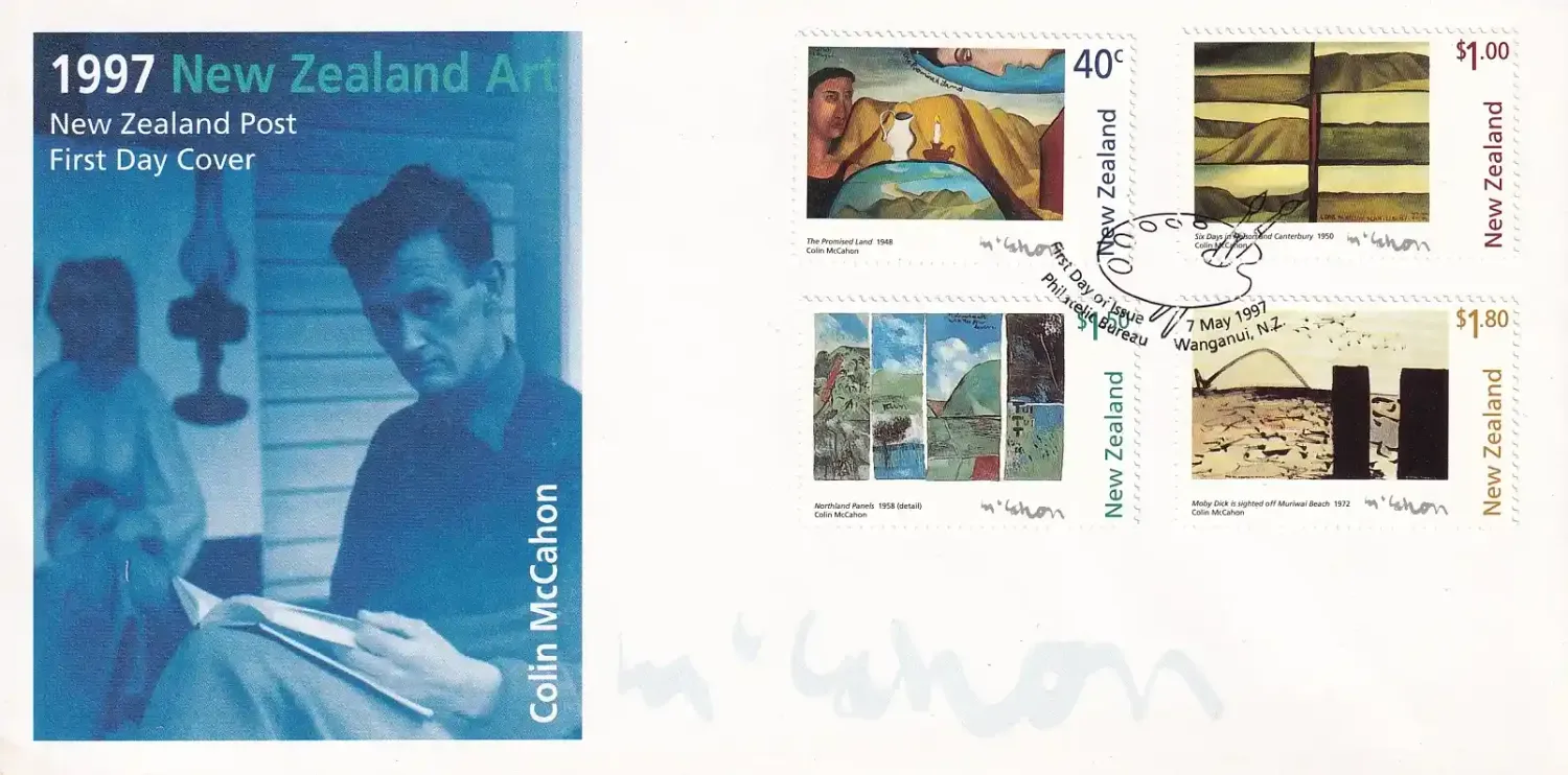 New Zealand 1997 Contemporary Paintings by Colin McCahon. FDC New Zealand 1997 Contemporary Paintings by Colin McCahon. FDC