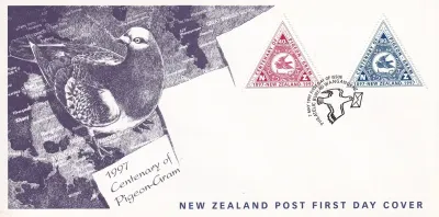 New Zealand 1997 Centenary of Pigeon Post. FDC New Zealand 1997 Centenary of Pigeon Post. FDC