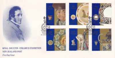 New Zealand 1993 Royal Doulton Ceramics Exhibition, New Zealand. FDC New Zealand 1993 Royal Doulton Ceramics Exhibition, New Zealand. FDC