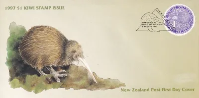 New Zealand 1997 Kiwi. FDC New Zealand 1997 Kiwi. FDC