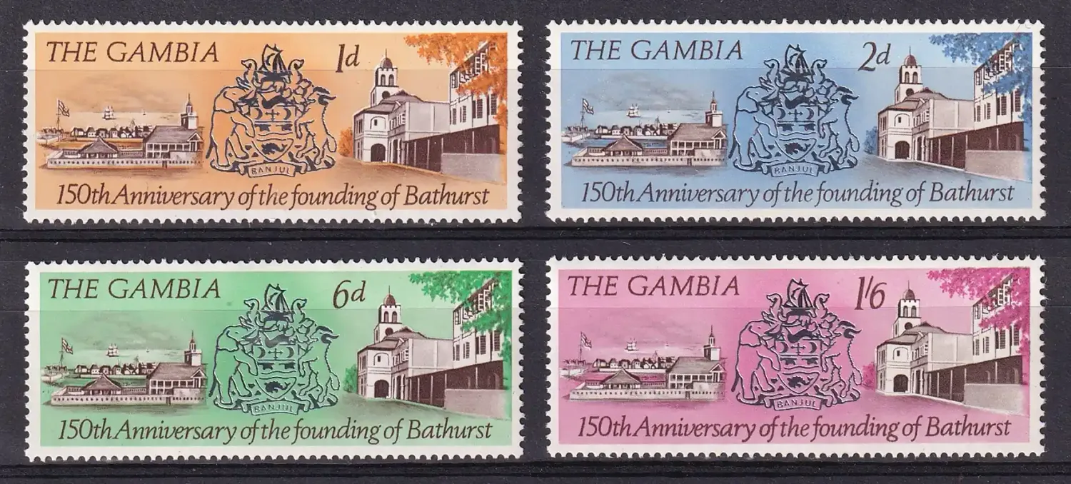 Gambia 1966 The 150th Anniversary of Bathurst-MNH(**) Gambia 1966 The 150th Anniversary of Bathurst-MNH(**)