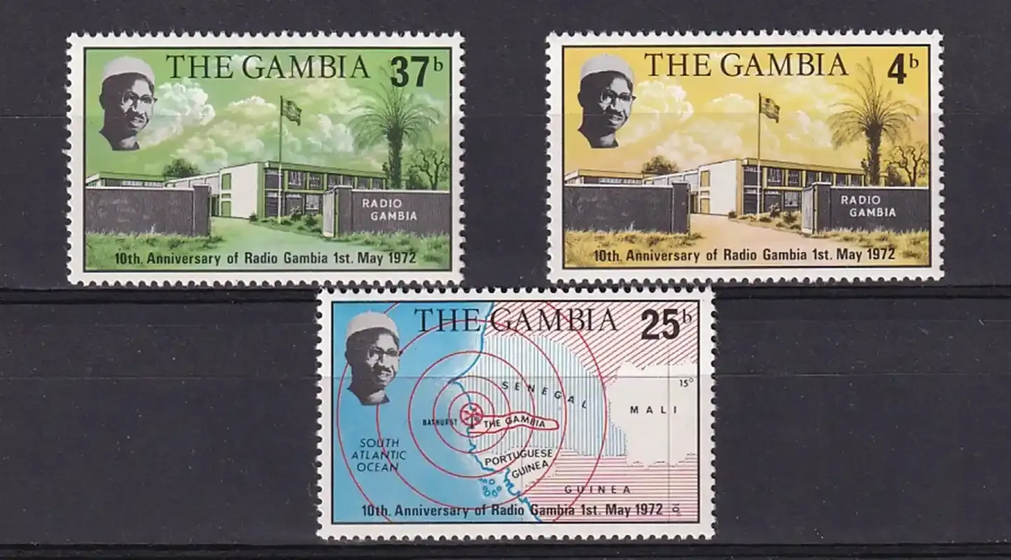Gambia 1972 Radio Gambia-MNH(**) Gambia 1972 Radio Gambia-MNH(**)