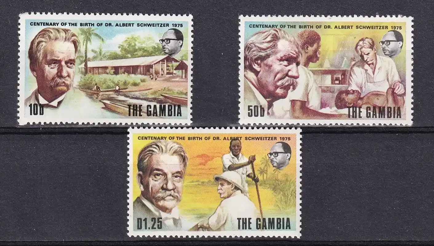 Gambia 1975 A. Schweitzer-MNH(**) Gambia 1975 A. Schweitzer-MNH(**)