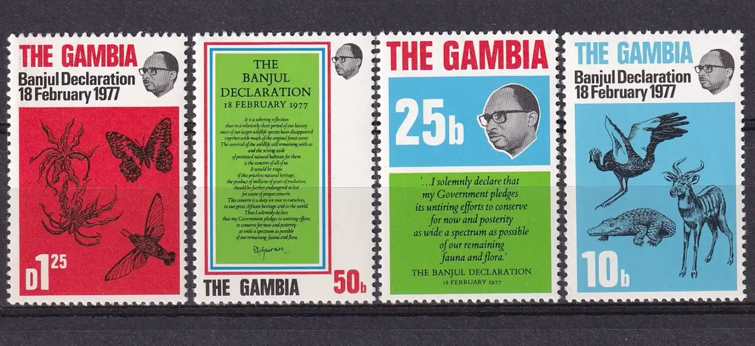 Gambia 1977 Flora & Fauna/Banjul Declaration-MNH(**) Gambia 1977 Flora & Fauna/Banjul Declaration-MNH(**)