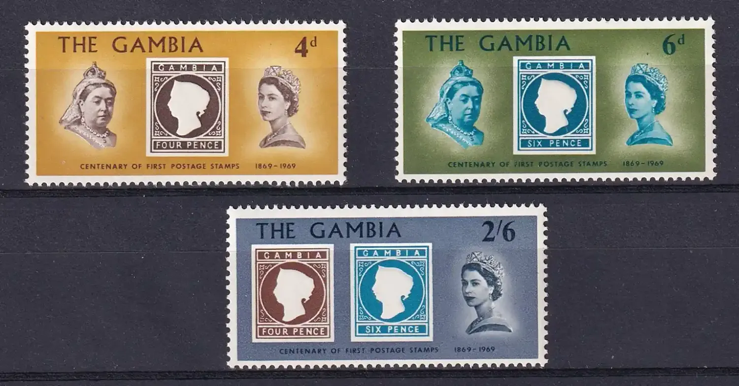 Gambia 1969 The 100th Anniv of Gambia Stamps-MNH(**) Gambia 1969 The 100th Anniv of Gambia Stamps-MNH(**)