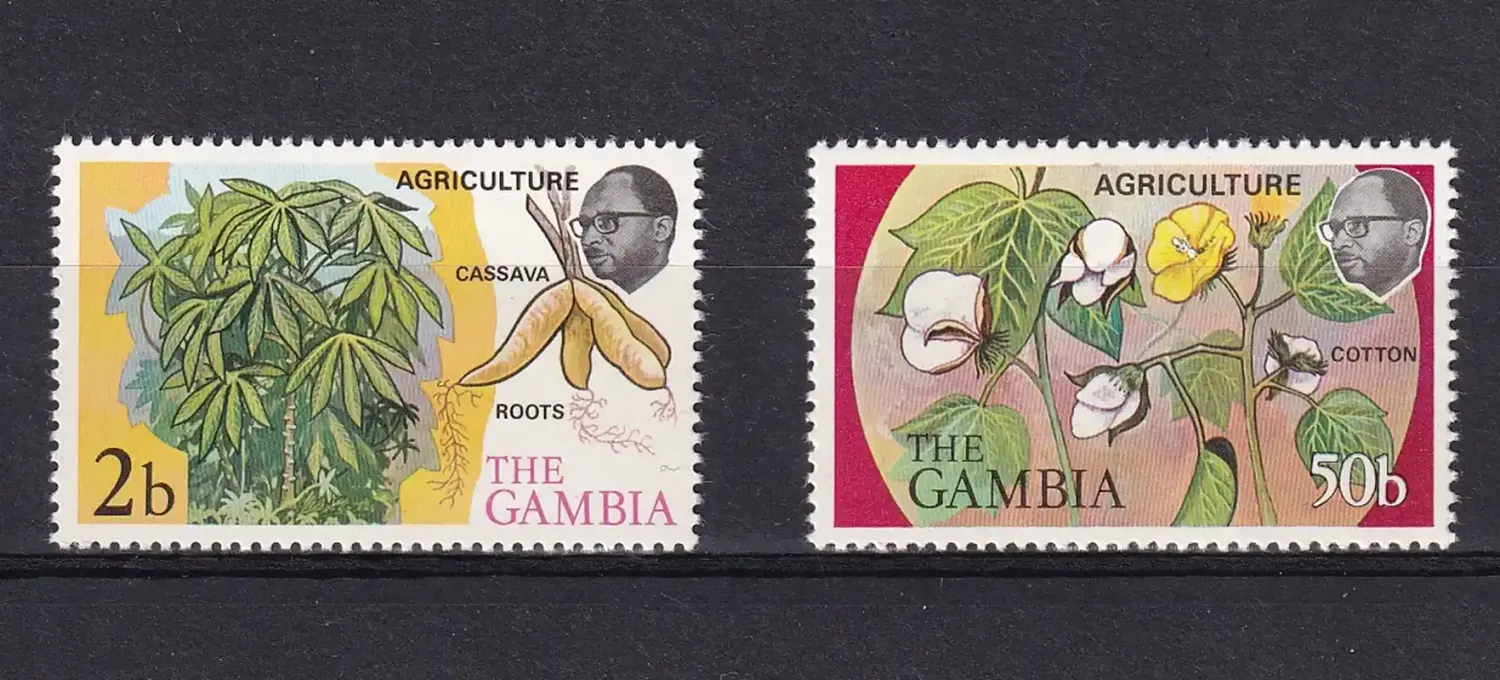 Gambia 1973 Agriculture #3 - 2b,50b (2v)-MNH(**)