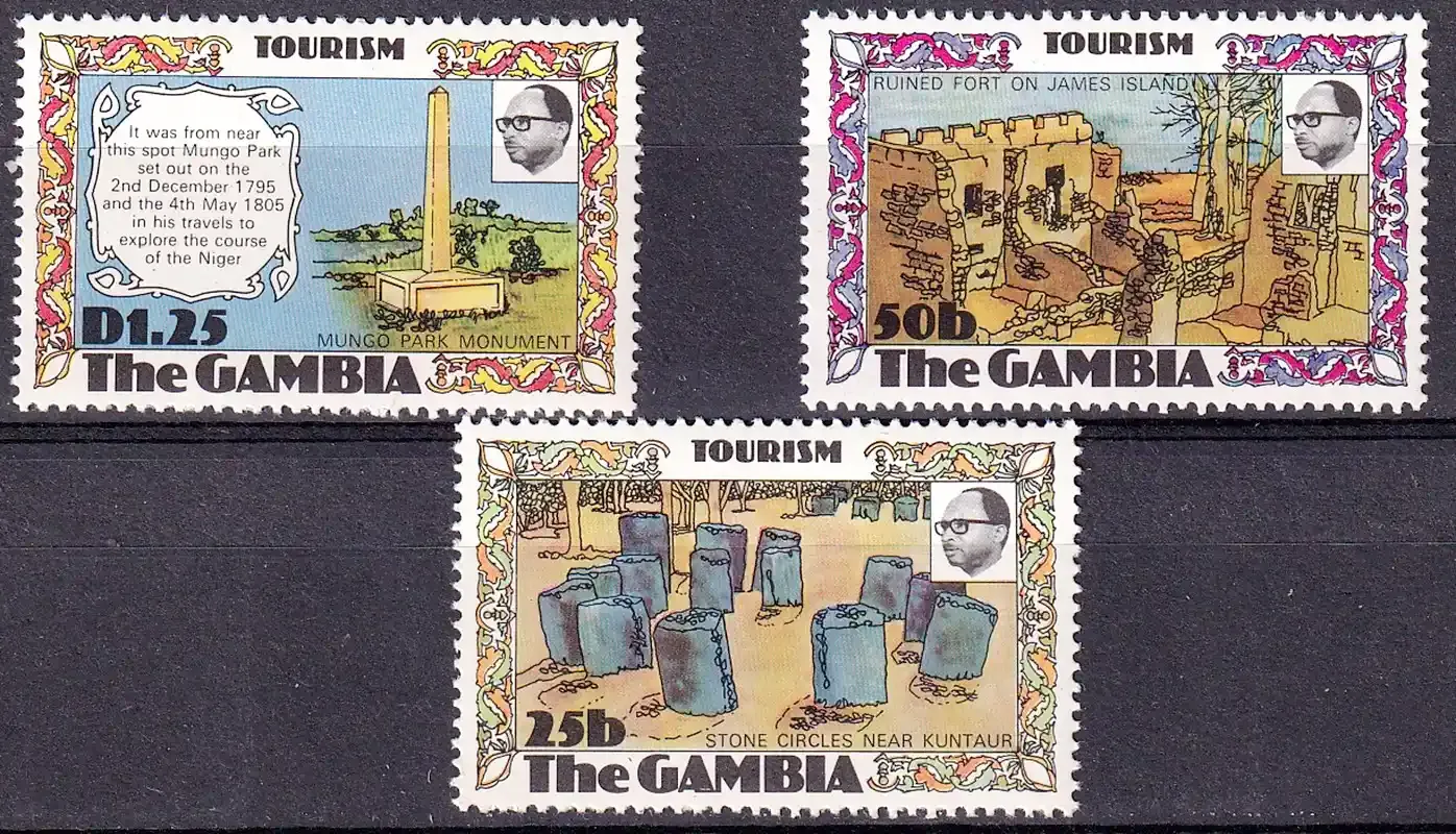 Gambia 1977 Tourist Sites-MNH(**)