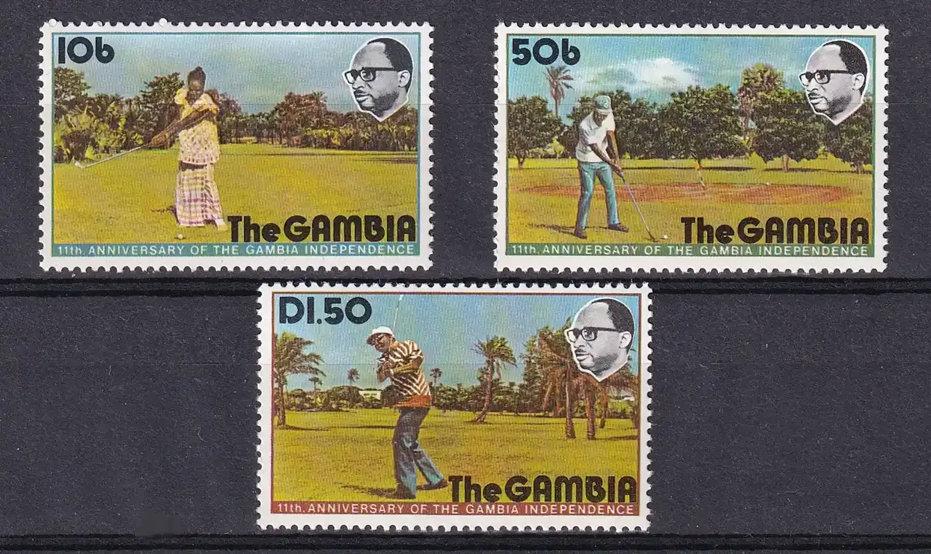 Gambia 1976 Independence11th Anniversary/Golf-MNH(**) Gambia 1976 Independence11th Anniversary/Golf-MNH(**)
