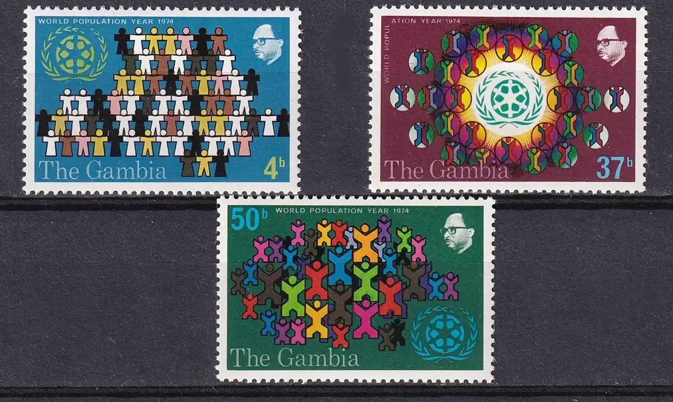 Gambia 1974 World Population Year-MNH(**) Gambia 1974 World Population Year-MNH(**)