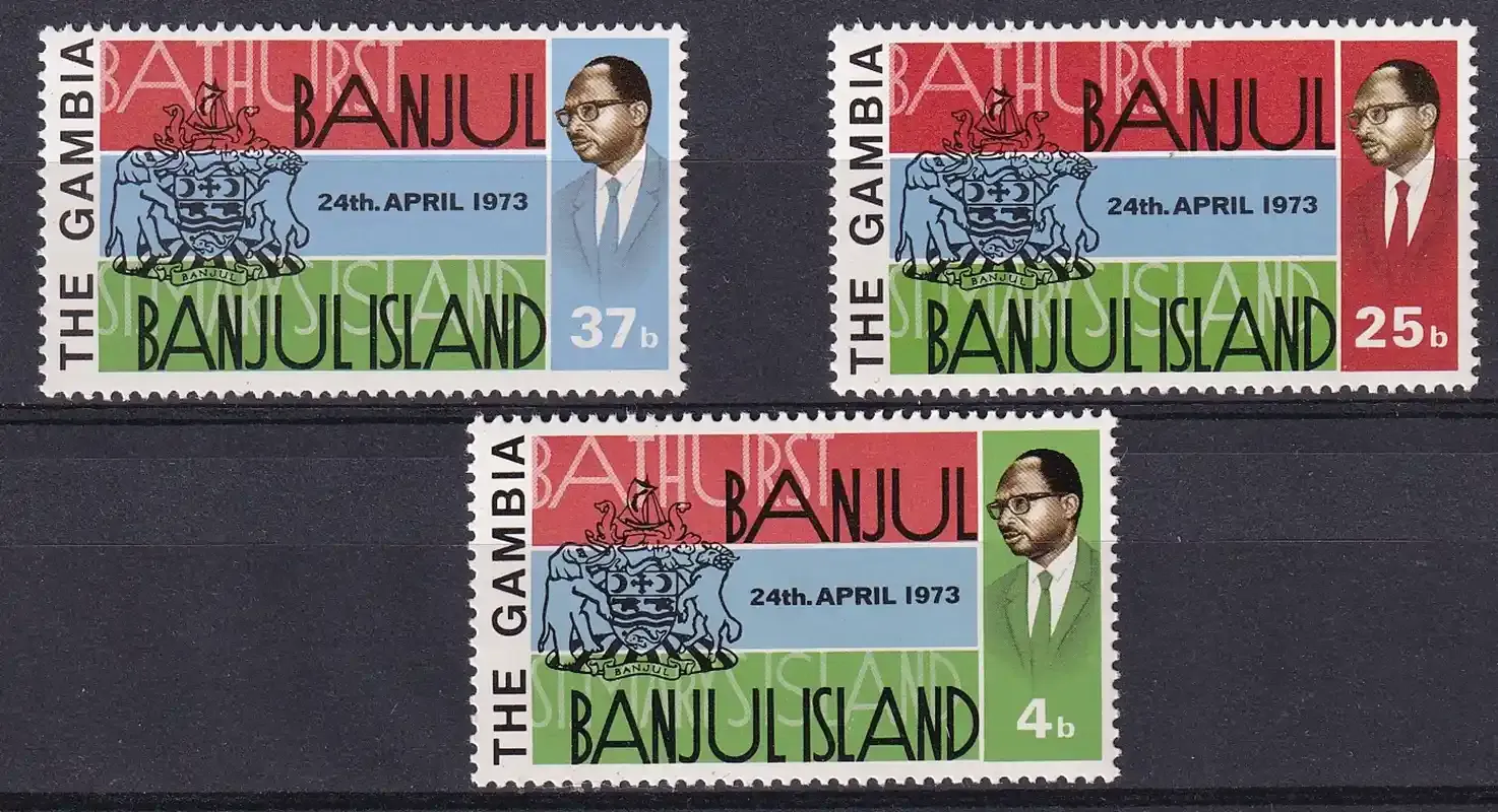 Gambia 1973 Bathurst Name Change to Banjul-MNH(**) Gambia 1973 Bathurst Name Change to Banjul-MNH(**)