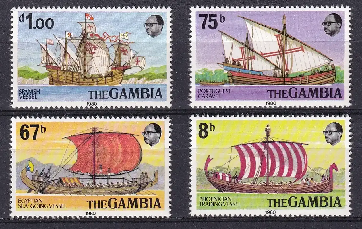 Gambia 1980 Early Sailing Vessels-MNH(**) Gambia 1980 Early Sailing Vessels-MNH(**)