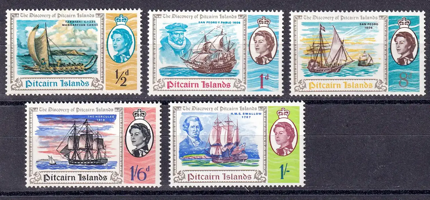 Pitcairn Islands 1967 The 200th Anniv of the Discovery of the Pitcairn Islands. MNH(**) Pitcairn Islands 1967 The 200th Anniv of the Discovery of the Pitcairn Islands. MNH(**)