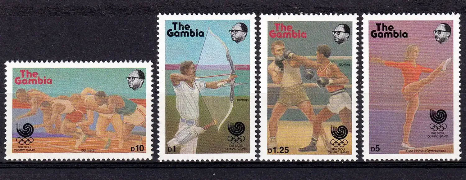 Gambia 1987 Olympic Games - Seoul '88, South Korea-MNH(**)