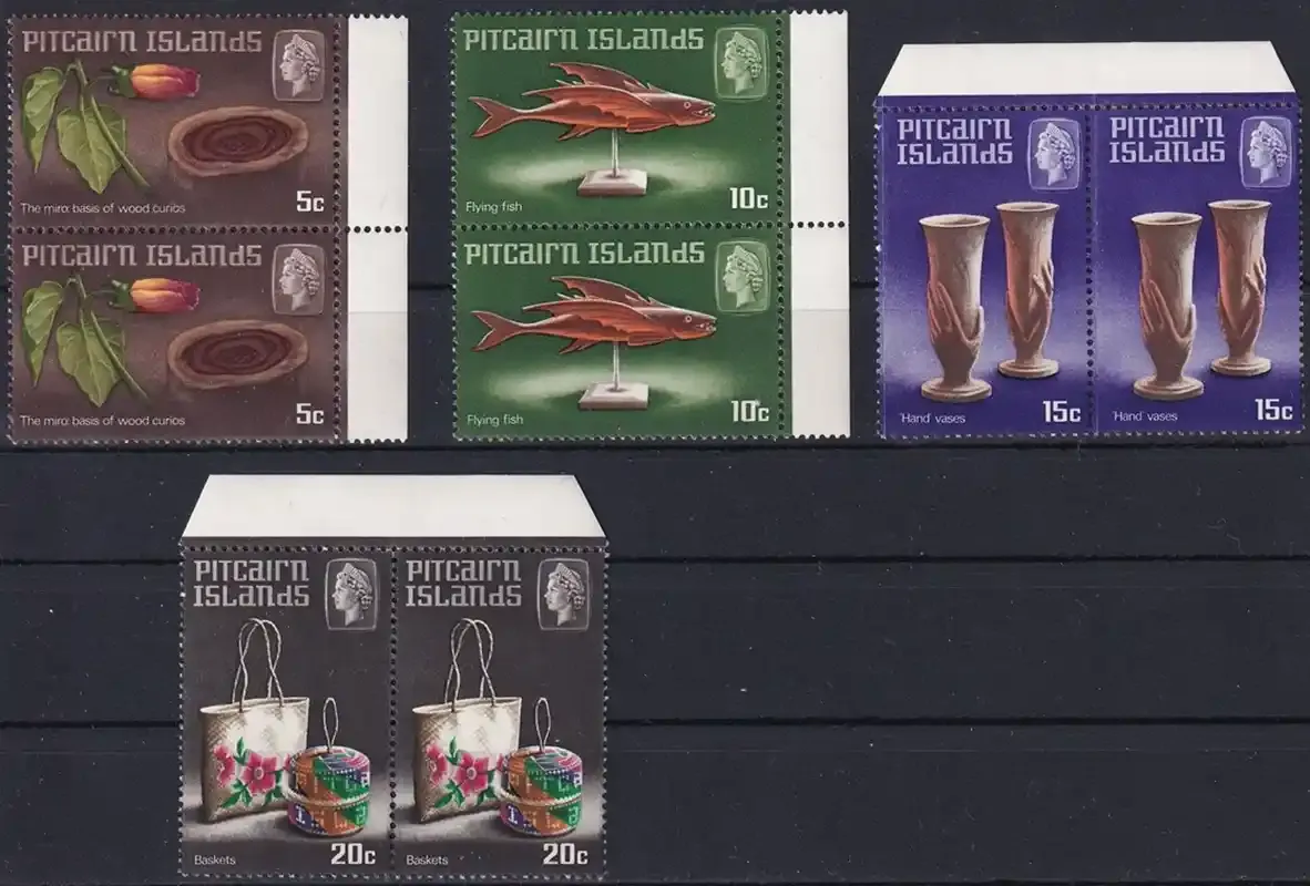 Pitcairn Islands 1968 Handicrafts in pairs. MNH(**) Pitcairn Islands 1968 Handicrafts in pairs. MNH(**)