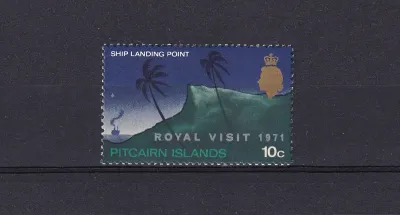 Pitcairn Islands 1971 Royal Visit - Issue of 1969 Overprinted "ROYAL VISIT 1971". MNH(**)