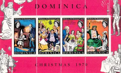 Dominica 1970 Christmas and the 100th Anniv of the Death of Charles Dickens (ss/v4)-MNH(**)