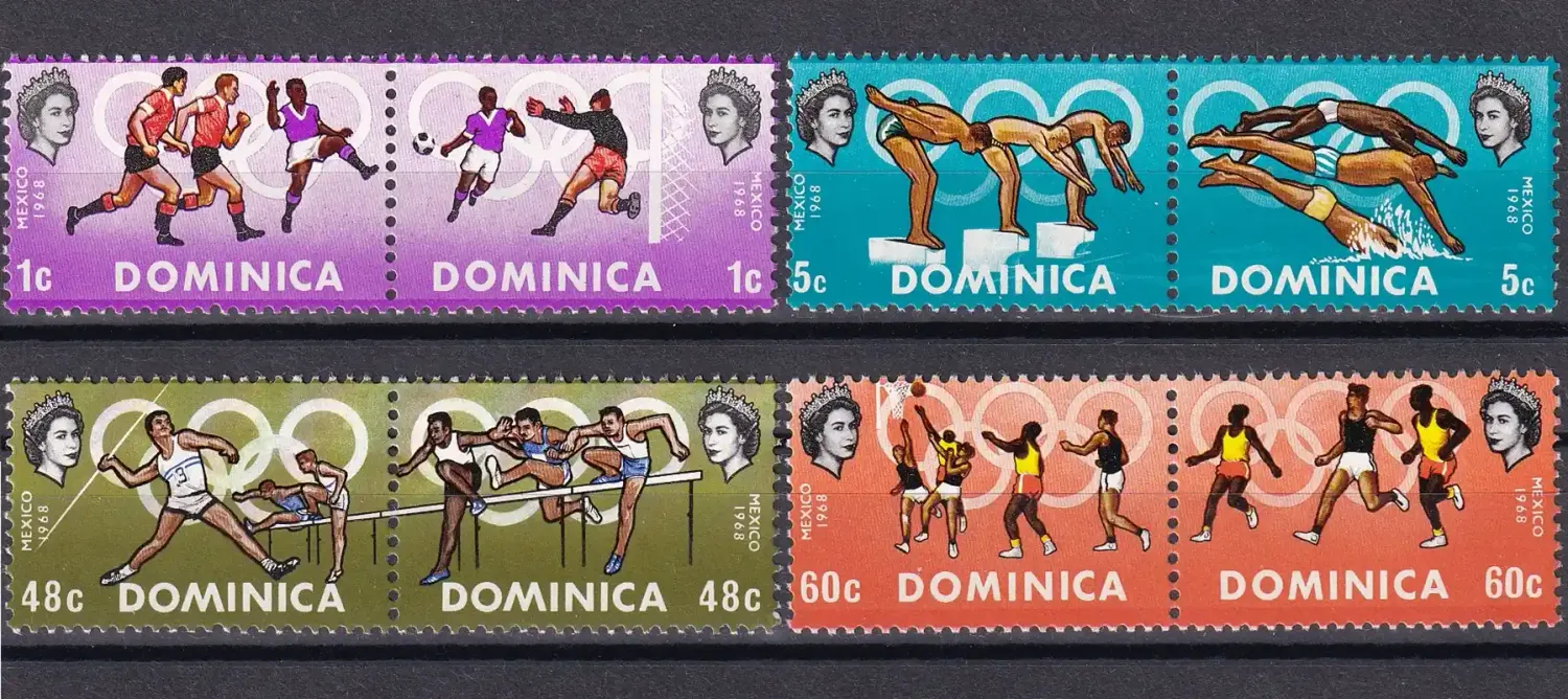 Dominica 1968 Olympic Games - Mexico City, Mexico-MNH(**) Dominica 1968 Olympic Games - Mexico City, Mexico-MNH(**)