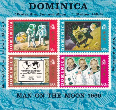 Dominica 1969 Moon Landing (ss/v4)-MNH(**)