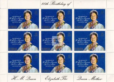 Bermuda 1980 The 80th Anniv of the Birth of The Queen Mother, 1900-2002. MNH(**)